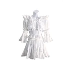 Storets White Co Ord Set Tessa Blouse Emilee Skort